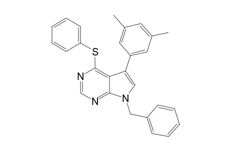 7-BENZYL-5-(3,5-DIMETHYLPHENYL)-4-(PHENYLSULFANYL)-7H-PYRROLO-[2,3-D]-PYRIMIDINE