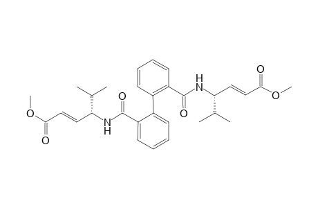 (E,E)-N,N'-Di-[1-(methoxycarbonyl)-3-methylpent-1-en-3-yl]-2,2'-biphenyldicarboxamide