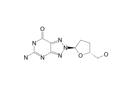 5-AMINO-2-(2,3-DIDEOXY-ALPHA-D-GLYCERO-PENTOFURANOSYL)-2,6-DIHYDRO-7H-1,2,3-TRIAZOLO-[4,5-D]-PYRIMIDIN-7-ONE