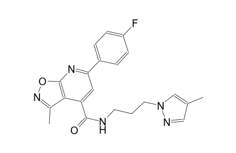 isoxazolo[5,4-b]pyridine-4-carboxamide, 6-(4-fluorophenyl)-3-methyl-N-[3-(4-methyl-1H-pyrazol-1-yl)propyl]-