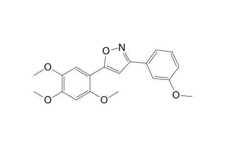 3-(3-Methoxyphenyl)-5-(2,4,5-trimethoxyphenyl)isoxazole