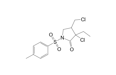 3-Chloro-4-(chloromethyl)-3-ethyl-1-(tosyl)pyrrolidin-2-one