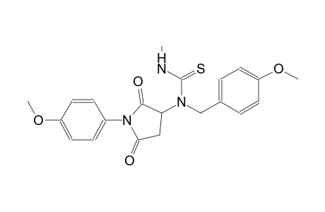 N-(4-methoxybenzyl)-N-[1-(4-methoxyphenyl)-2,5-dioxo-3-pyrrolidinyl]-N'-methylthiourea