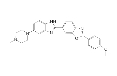 2-(4-Methoxy-phenyl)-6-[5-(4-methyl-piperazin-1-yl)-1H-benzoimidazol-2-yl]-benzooxazole