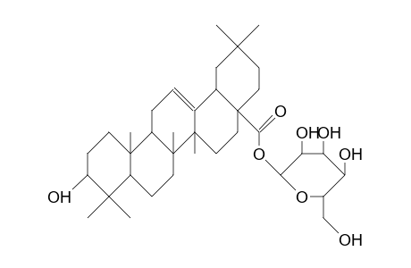 Oleanolic acid, .beta.-glucopyranosyl-ester