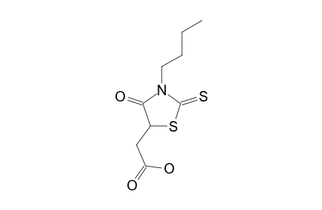 3-butyl-4-oxo-2-thioxo-5-thiazolidineacetic acid
