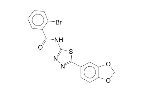 N-[5-(1,3-benzodioxol-5-yl)-1,3,4-thiadiazol-2-yl]-2-bromanyl-benzamide