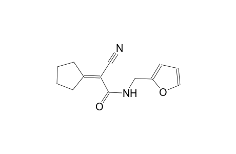 2-cyano-2-cyclopentylidene-N-(2-furylmethyl)acetamide