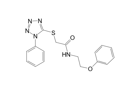 N-(2-Phenoxyethyl)-2-[(1-phenyl-1H-tetraazol-5-yl)sulfanyl]acetamide