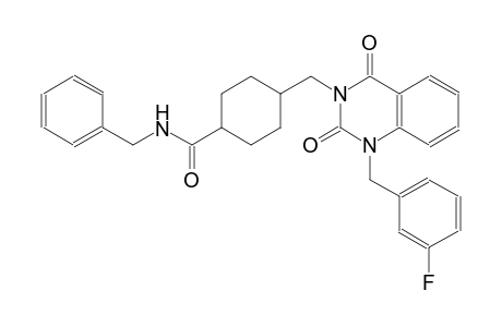 N-benzyl-4-[(1-(3-fluorobenzyl)-2,4-dioxo-1,4-dihydro-3(2H)-quinazolinyl)methyl]cyclohexanecarboxamide