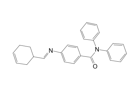 4-{[3-cyclohexen-1-ylmethylidene]amino}-N,N-diphenylbenzamide