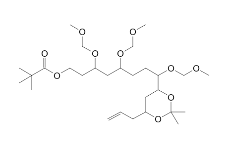 4-[8'-(Pivaloyloxy)-1',4',6'-tris(methoxymethoxy)octyl]-6-(2'-propenyl)-2,2-dimethyl-1,3-dioxacyclohexane