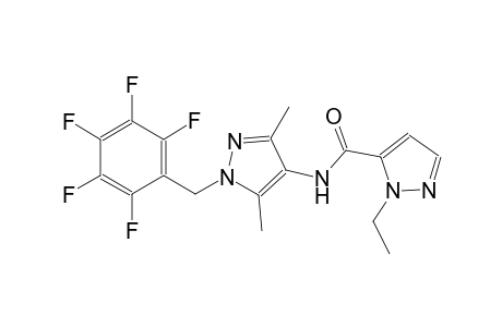 N-[3,5-dimethyl-1-(2,3,4,5,6-pentafluorobenzyl)-1H-pyrazol-4-yl]-1-ethyl-1H-pyrazole-5-carboxamide