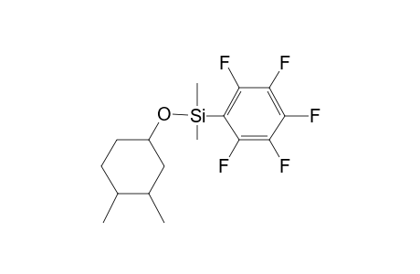 1,2-Dimethyl-4dimethyl(pentafluorophenyl)silyloxycyclohexane