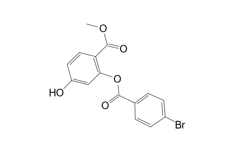 Benzoic acid, 2-(4-bromobenzoyloxy)-4-hydroxy-, methyl ester