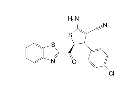(2S,3S)-5-amino-2-(1,3-benzothiazole-2-carbonyl)-3-(4-chlorophenyl)-2,3-dihydrothiophene-4-carbonitrile
