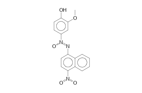 N2-(4-Nitro-1-naphthyl)azoxy-N1(4-hydroxy-3-methoxybenzene
