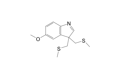 5-Methoxy-3,3-bis(methylsulfanylmethyl)indole