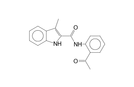 1H-Indole-2-carboxamide, N-(2-acetylphenyl)-3-methyl-