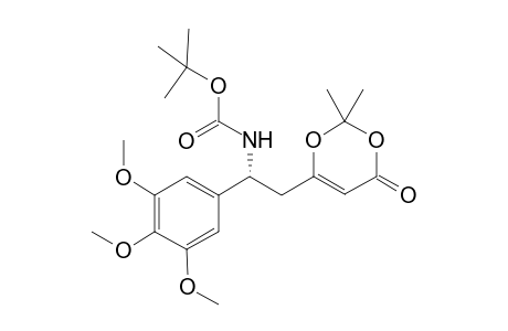tert-Butyl (R)-(2-(2,2-dimethyl-4-oxo-4H-1,3-dioxin-6-yl)-1-(3,4,5-trimethoxyphenyl)ethyl)carbamate