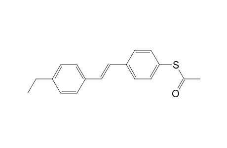 trans-4-Acetylthio-4'-ethylstibene