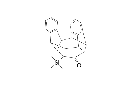 (+/-)-2,3:7,8-DIBENZO-12-(TRIMETHYLSILYL)-TETRACYCLO-[7.4.1.0(4,13).0(6,10)]-TETRADECA-2,7-DIEN-11-ONE