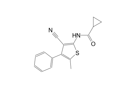 N-(3-cyano-5-methyl-4-phenyl-2-thienyl)cyclopropanecarboxamide