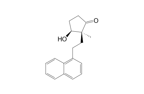 rac-(2S,3S)-3-Hydroxy-2-methyl-2-[2-(1-naphthyl)-ethyl]cyclopentanone