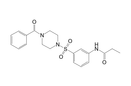 Propanamide, N-[3-[(4-benzoyl-1-piperazinyl)sulfonyl]phenyl]-