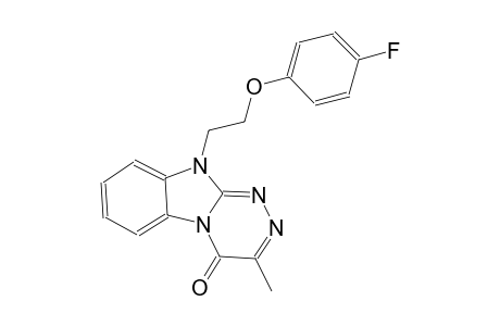 [1,2,4]triazino[4,3-a]benzimidazol-4(10H)-one, 10-[2-(4-fluorophenoxy)ethyl]-3-methyl-