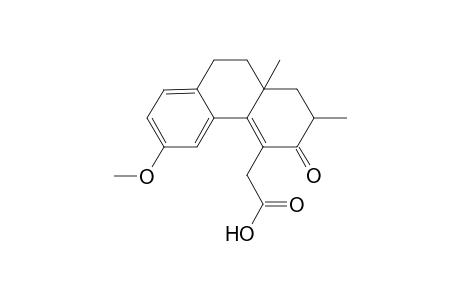 7-Methoxy-2x,10a-dimethyl-3-oxo-1,2,3,9,10,10a-hexahydrophenanthrene-4-acetic acid