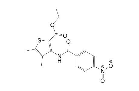 2-thiophenecarboxylic acid, 4,5-dimethyl-3-[(4-nitrobenzoyl)amino]-, ethyl ester