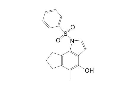 1-(benzenesulfonyl)-5-methyl-7,8-dihydro-6H-cyclopenta[g]indol-4-ol
