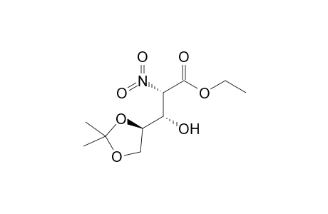 (2S,3S)-3-[(4R)-2,2-dimethyl-1,3-dioxolan-4-yl]-3-hydroxy-2-nitro-propionic acid ethyl ester