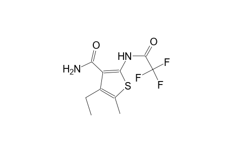 4-ethyl-5-methyl-2-[(trifluoroacetyl)amino]-3-thiophenecarboxamide