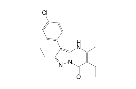 pyrazolo[1,5-a]pyrimidin-7(4H)-one, 3-(4-chlorophenyl)-2,6-diethyl-5-methyl-