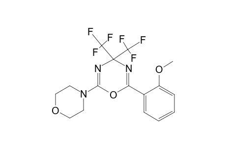 2-(2-Methoxy-phenyl)-6-morpholin-4-yl-4,4-bis-trifluoromethyl-4H-[1,3,5]oxadiazine