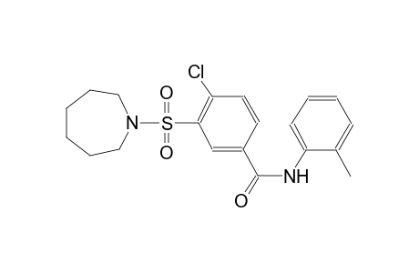4-chloro-3-(hexahydro-1H-azepin-1-ylsulfonyl)-N-(2-methylphenyl)benzamide
