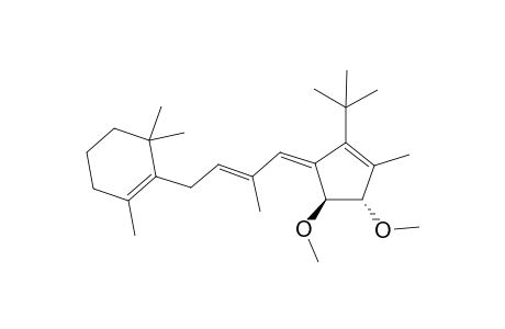 2-{(E)-4-[(4S,5S)-2-tert-Butyl-4,5- dimethoxy-3-methyl-cyclopent-2-en-(Z)-ylidene]-3-methyl-but-2-enyl}-1,3,3-trimethyl-cyclohexene