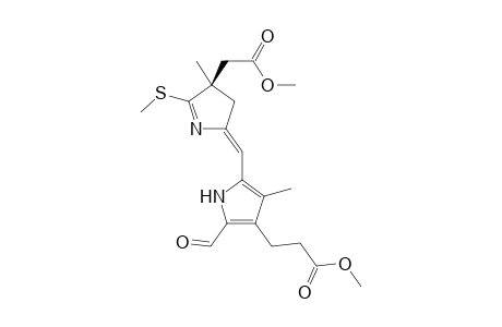 3-[2-formyl-5-[(Z)-[(4R)-4-(2-keto-2-methoxy-ethyl)-4-methyl-5-(methylthio)-1-pyrrolin-2-ylidene]methyl]-4-methyl-1H-pyrrol-3-yl]propionic acid methyl ester