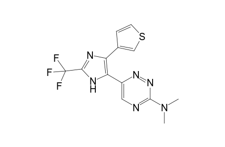 2-Trifluoromethyl-4-(3-thienyl)-5-(3-N,N-dimethylamino-1,2,4-triazin-6-yl)imidazole