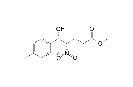 Methyl 5-hydroxy-4-nitro-5-p-tolylpentanoate