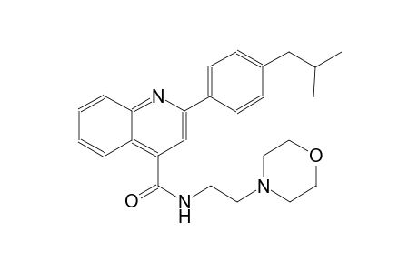 2-(4-isobutylphenyl)-N-[2-(4-morpholinyl)ethyl]-4-quinolinecarboxamide