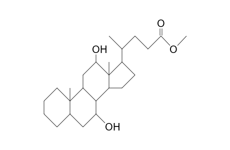 7a,12a-Dihydroxy-5b-cholanic acid, methyl ester