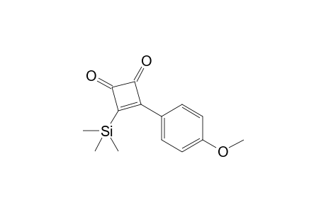 3-(4-Methoxyphenyl)-4-trimethylsilyl-cyclobut-3-ene-1,2-dione