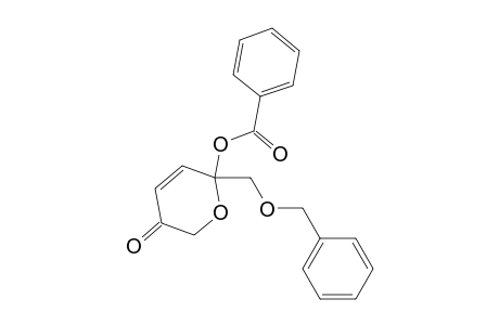 2H-Pyran-3(6H)-one, 6-(benzoyloxy)-6-[(phenylmethoxy)methyl]-, (.+-.)-