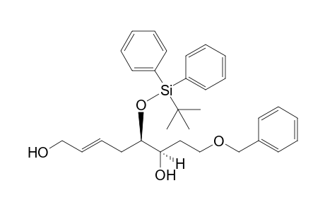 (E,5R,6R)-5-[tert-butyl(diphenyl)silyl]oxy-8-phenylmethoxy-2-octene-1,6-diol