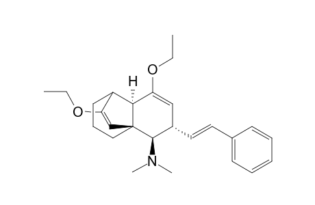 (1R*,6S*,7R*,8S*)-7-Dimethylamino-10,11-diethoxy-8-[(1E)-phenylethenyl]tricyclo[5.3.2.0(1,6)]dodeca-9,11-diene