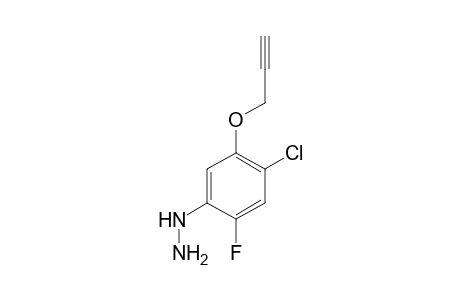 Hydrazine, [4-chloro-2-fluoro-5-(2-propynyloxy)phenyl]-