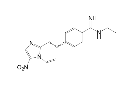 N-ethyl-p-[2-(5-nitro-1-vinylimidazol-2-yl)vinyl]benzamidine